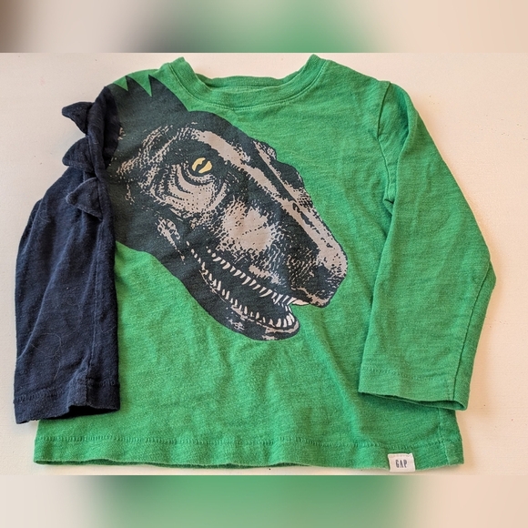 Boy's Clothing Bundle Green Dinosaur Shirt - Picture 2 of 8